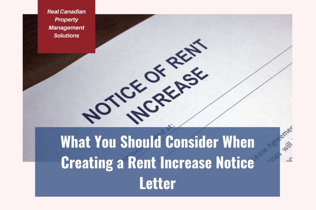 What You Should Consider When Creating a Rent Increase Notice Letter